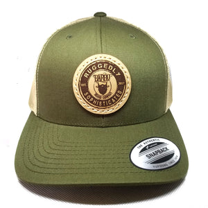 Open image in slideshow, Leather Patch Cap
