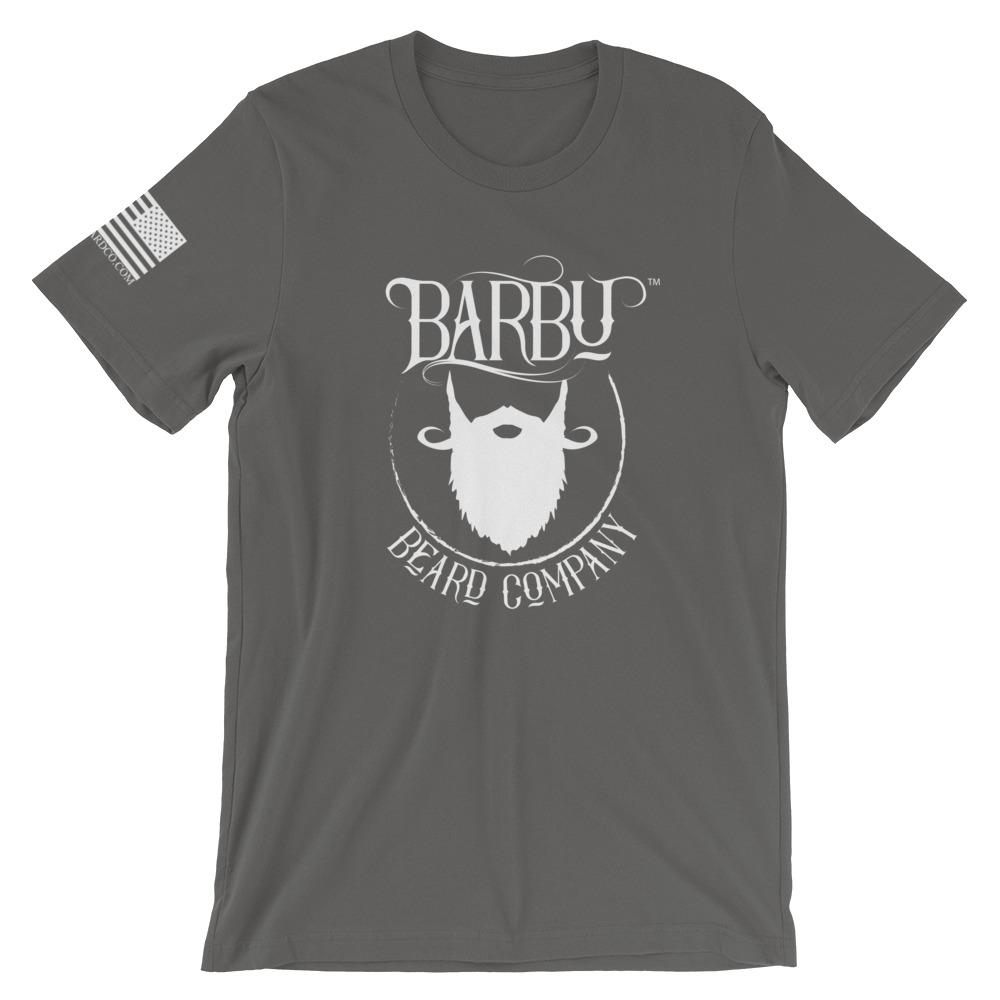 The Barbu Beard Co. Short-Sleeve T-Shirt (Asphalt gray)